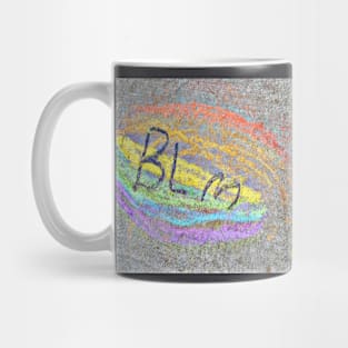 BLM Equality Chalk Street Art - Back Mug